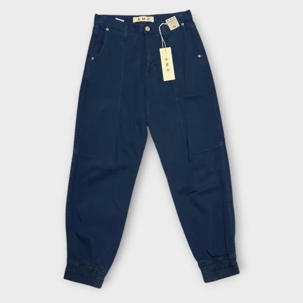 Anthropologie AMO Madeline Joggers in Neptune Size 25 NEW - Picture 2 of 11